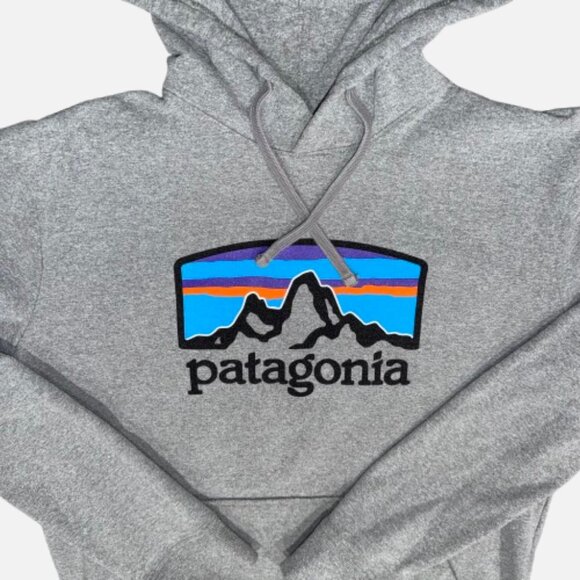 Patagonia Fitz Roy Horizons Uprisal Hoody Outdoors Comfy Regular Fit Grey (SZ M) - Picture 2 of 11